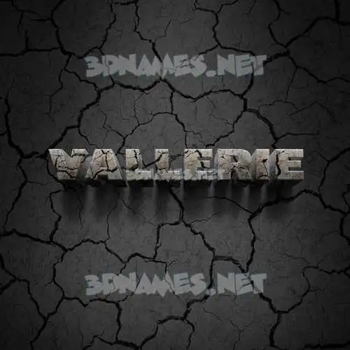vallerie in Cracked Stone style - 3D name wallpaper vallerie in Cracked Stone style - 3D name wallpaper