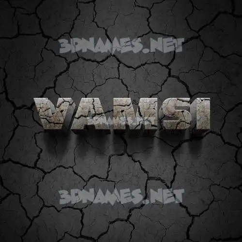 vamsi in Cracked Stone style - 3D name wallpaper vamsi in Cracked Stone style - 3D name wallpaper