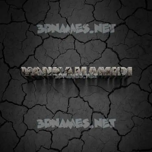 vankamamidi in Cracked Stone style - 3D name wallpaper