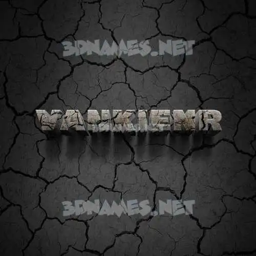 vankienr in Cracked Stone style - 3D name wallpaper vankienr in Cracked Stone style - 3D name wallpaper