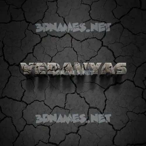 vedavyas in Cracked Stone style - 3D name wallpaper