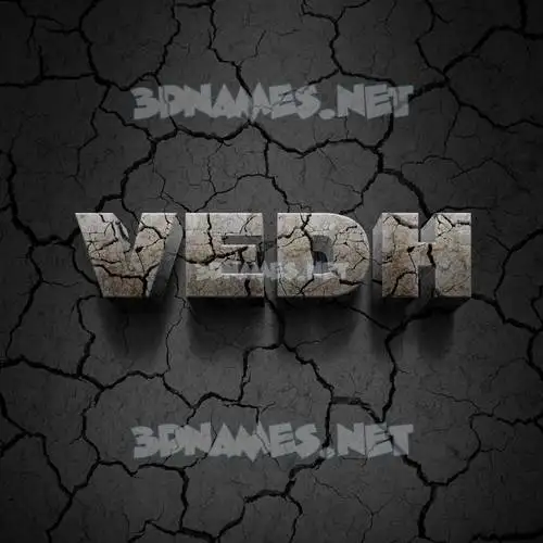 vedh in Cracked Stone style - 3D name wallpaper vedh in Cracked Stone style - 3D name wallpaper