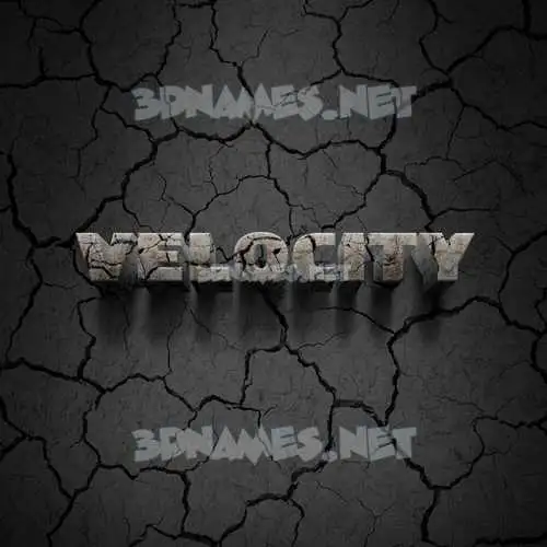 velocity in Cracked Stone style - 3D name wallpaper velocity in Cracked Stone style - 3D name wallpaper