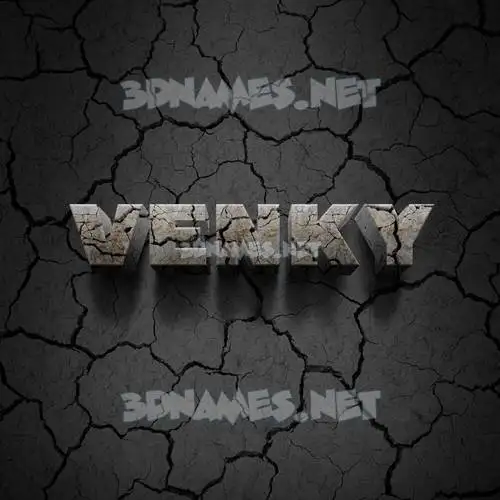 venky in Cracked Stone style - 3D name wallpaper venky in Cracked Stone style - 3D name wallpaper