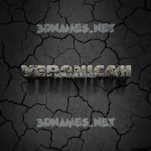 veronicah in Cracked Stone style - 3D name wallpaper veronicah in Cracked Stone style - 3D name wallpaper