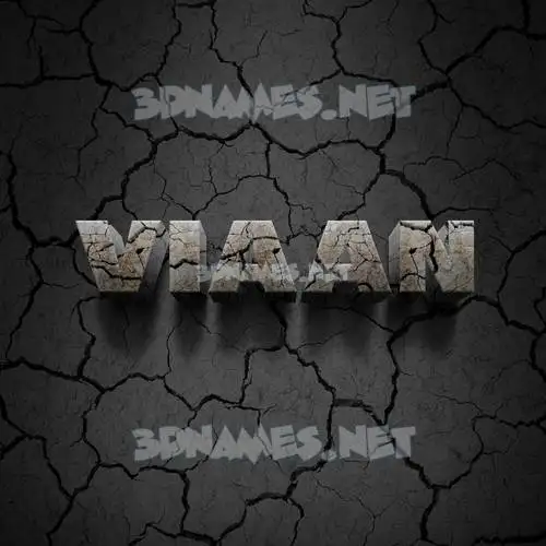 viaan in Cracked Stone style - 3D name wallpaper viaan in Cracked Stone style - 3D name wallpaper