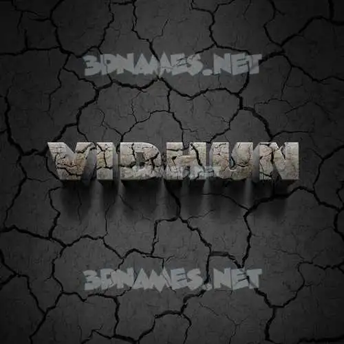 vidhun in Cracked Stone style - 3D name wallpaper vidhun in Cracked Stone style - 3D name wallpaper