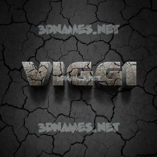 viggi in Cracked Stone style - 3D name wallpaper viggi in Cracked Stone style - 3D name wallpaper