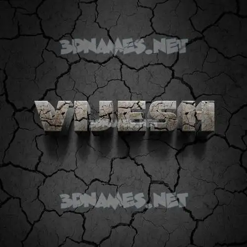 vijesh in Cracked Stone style - 3D name wallpaper vijesh in Cracked Stone style - 3D name wallpaper