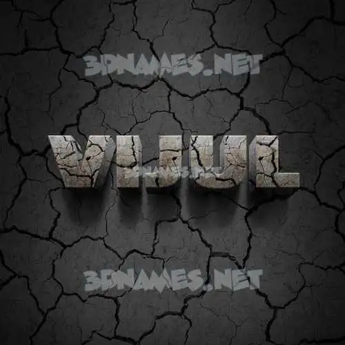 vijul in Cracked Stone style - 3D name wallpaper vijul in Cracked Stone style - 3D name wallpaper