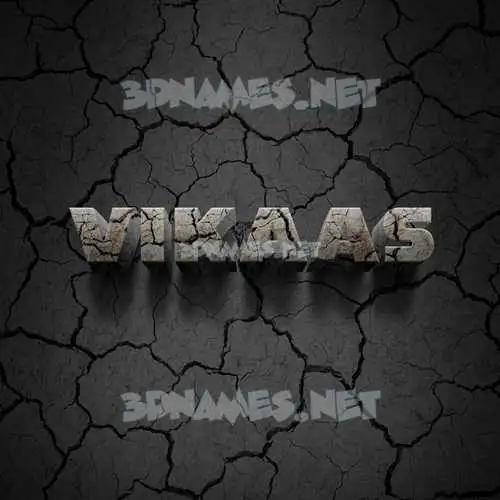 vikaas in Cracked Stone style - 3D name wallpaper vikaas in Cracked Stone style - 3D name wallpaper