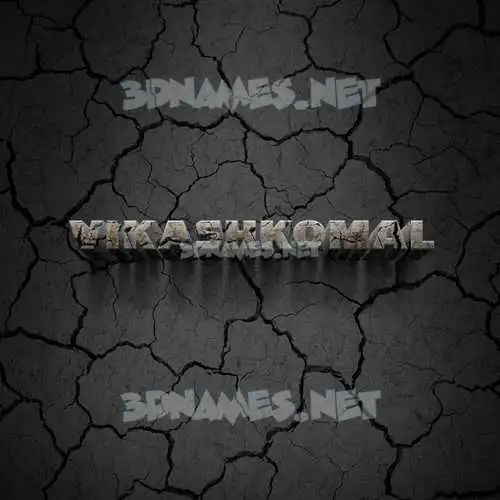 vikashkomal in Cracked Stone style - 3D name wallpaper vikashkomal in Cracked Stone style - 3D name wallpaper