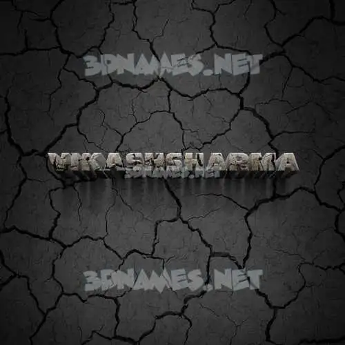 vikashsharma in Cracked Stone style - 3D name wallpaper vikashsharma in Cracked Stone style - 3D name wallpaper