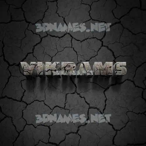 vikrams in Cracked Stone style - 3D name wallpaper vikrams in Cracked Stone style - 3D name wallpaper