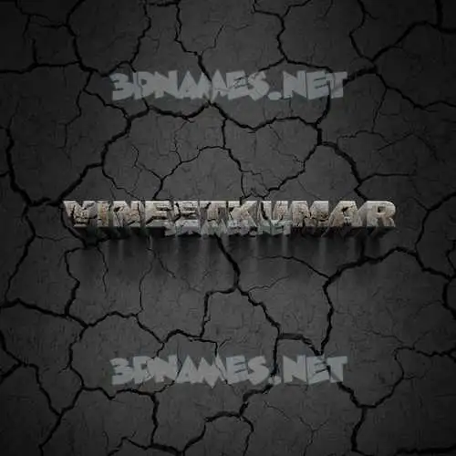 vineetkumar in Cracked Stone style - 3D name wallpaper