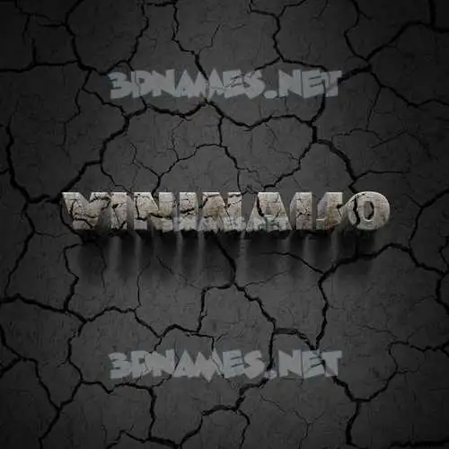 vininaijo in Cracked Stone style - 3D name wallpaper vininaijo in Cracked Stone style - 3D name wallpaper