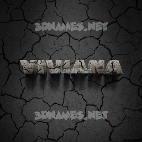 viviana in Cracked Stone style - 3D name wallpaper viviana in Cracked Stone style - 3D name wallpaper