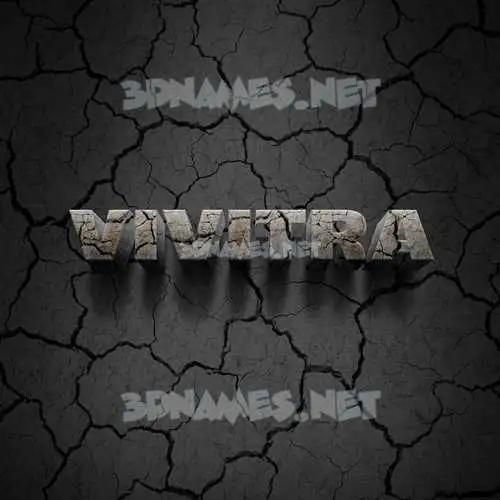 vivitra in Cracked Stone style - 3D name wallpaper vivitra in Cracked Stone style - 3D name wallpaper