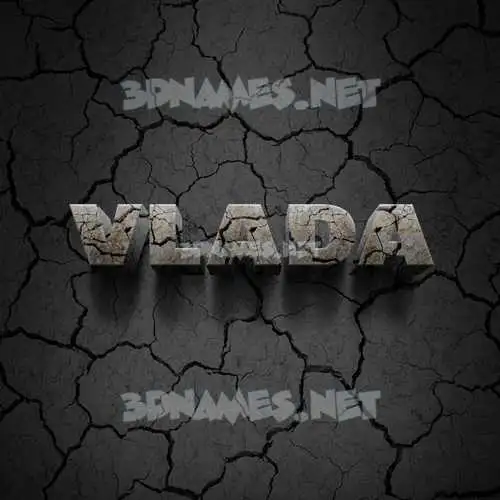 vlada in Cracked Stone style - 3D name wallpaper vlada in Cracked Stone style - 3D name wallpaper