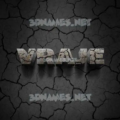 vraje in Cracked Stone style - 3D name wallpaper vraje in Cracked Stone style - 3D name wallpaper