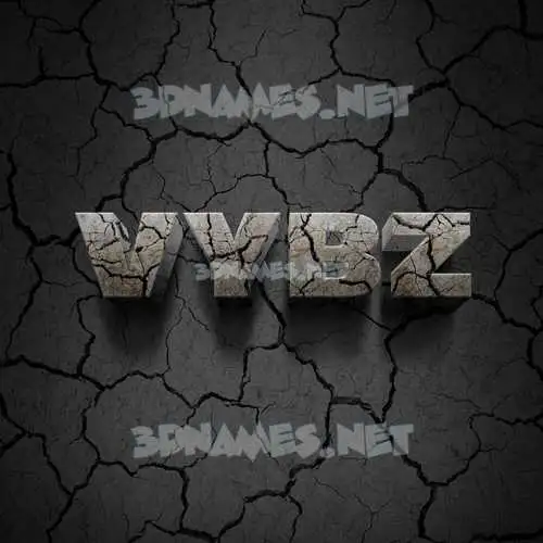 vybz in Cracked Stone style - 3D name wallpaper vybz in Cracked Stone style - 3D name wallpaper