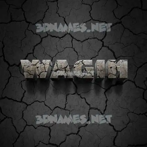 wagih in Cracked Stone style - 3D name wallpaper wagih in Cracked Stone style - 3D name wallpaper