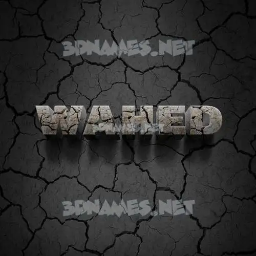wahed in Cracked Stone style - 3D name wallpaper wahed in Cracked Stone style - 3D name wallpaper