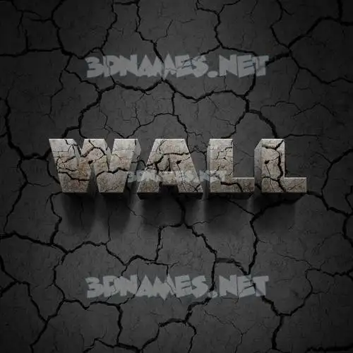 wall in Cracked Stone style - 3D name wallpaper wall in Cracked Stone style - 3D name wallpaper