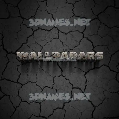 wallpapars in Cracked Stone style - 3D name wallpaper wallpapars in Cracked Stone style - 3D name wallpaper