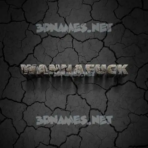 wannafuck in Cracked Stone style - 3D name wallpaper wannafuck in Cracked Stone style - 3D name wallpaper