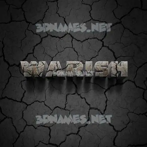 warish in Cracked Stone style - 3D name wallpaper warish in Cracked Stone style - 3D name wallpaper