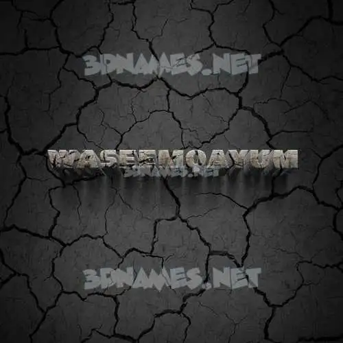 waseemqayum in Cracked Stone style - 3D name wallpaper waseemqayum in Cracked Stone style - 3D name wallpaper