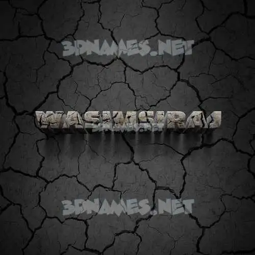wasimsiraj in Cracked Stone style - 3D name wallpaper wasimsiraj in Cracked Stone style - 3D name wallpaper
