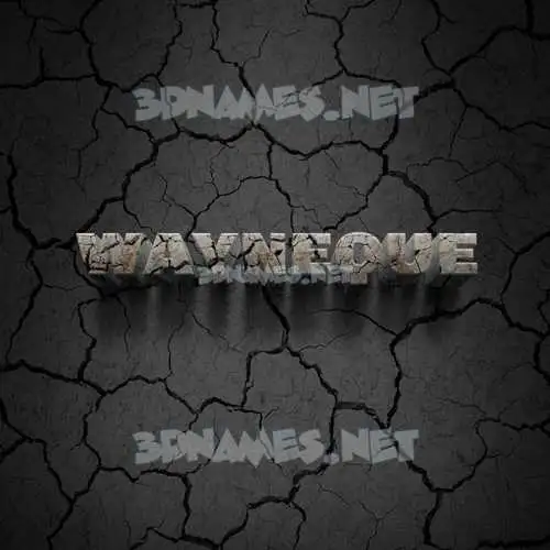 wayneque in Cracked Stone style - 3D name wallpaper wayneque in Cracked Stone style - 3D name wallpaper