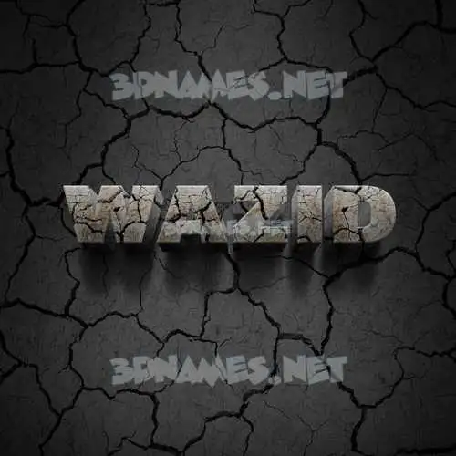 wazid in Cracked Stone style - 3D name wallpaper wazid in Cracked Stone style - 3D name wallpaper