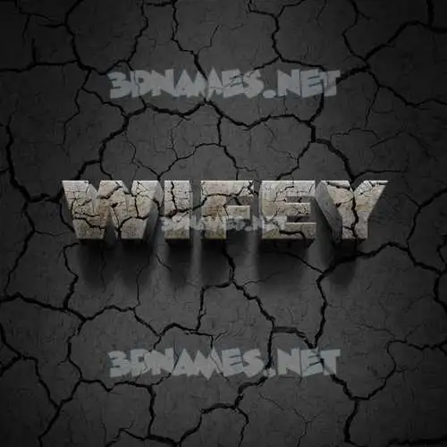 wifey in Cracked Stone style - 3D name wallpaper wifey in Cracked Stone style - 3D name wallpaper