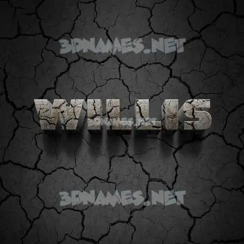 willis in Cracked Stone style - 3D name wallpaper willis in Cracked Stone style - 3D name wallpaper