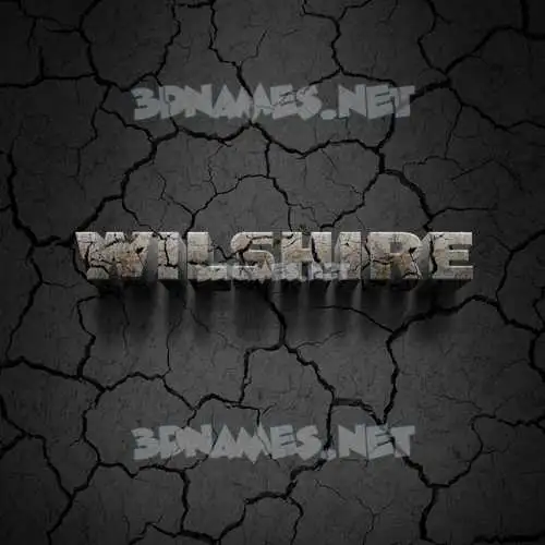 wilshire in Cracked Stone style - 3D name wallpaper wilshire in Cracked Stone style - 3D name wallpaper