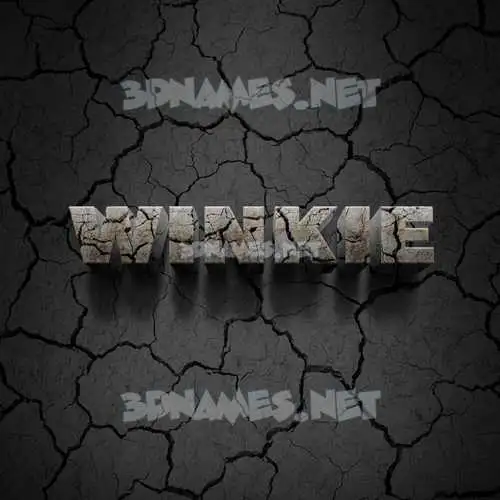 winkie in Cracked Stone style - 3D name wallpaper winkie in Cracked Stone style - 3D name wallpaper