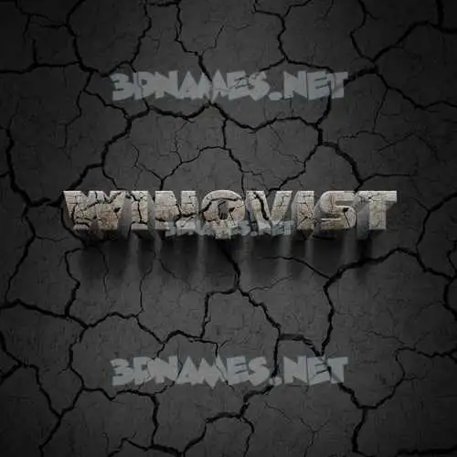 winqvist in Cracked Stone style - 3D name wallpaper winqvist in Cracked Stone style - 3D name wallpaper
