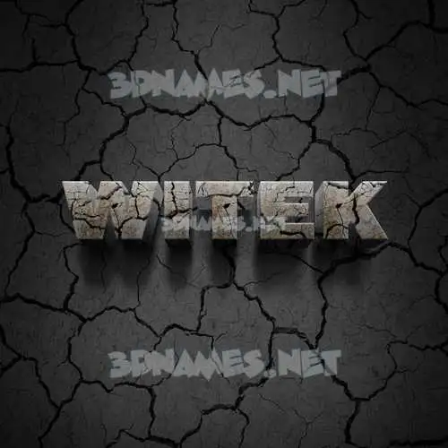 witek in Cracked Stone style - 3D name wallpaper witek in Cracked Stone style - 3D name wallpaper