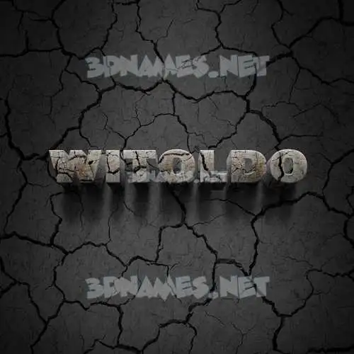 witoldo in Cracked Stone style - 3D name wallpaper witoldo in Cracked Stone style - 3D name wallpaper