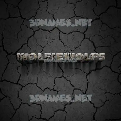 wolfiewolfs in Cracked Stone style - 3D name wallpaper wolfiewolfs in Cracked Stone style - 3D name wallpaper