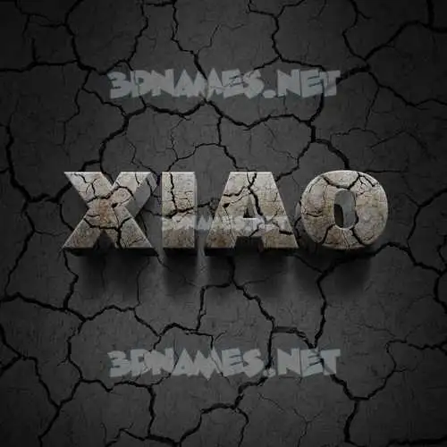 xiao in Cracked Stone style - 3D name wallpaper xiao in Cracked Stone style - 3D name wallpaper