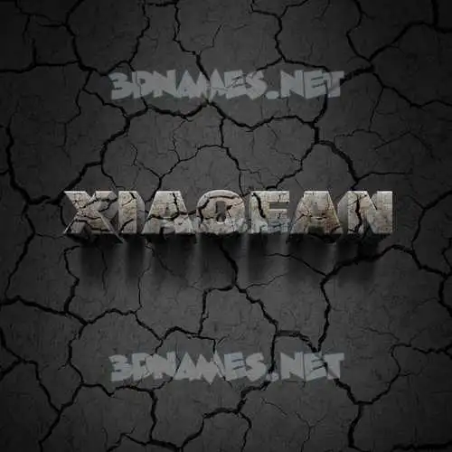 xiaofan in Cracked Stone style - 3D name wallpaper xiaofan in Cracked Stone style - 3D name wallpaper