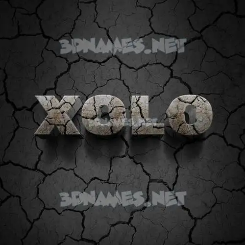 xolo in Cracked Stone style - 3D name wallpaper xolo in Cracked Stone style - 3D name wallpaper