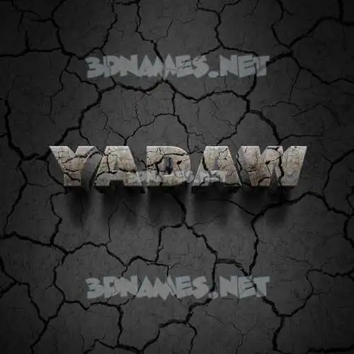 yadaw in Cracked Stone style - 3D name wallpaper yadaw in Cracked Stone style - 3D name wallpaper