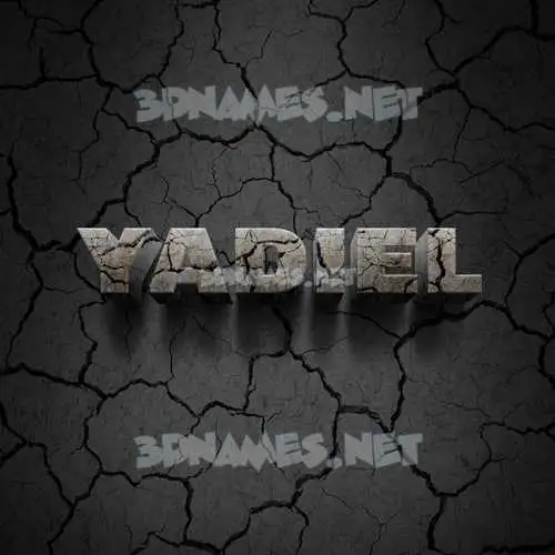 yadiel in Cracked Stone style - 3D name wallpaper yadiel in Cracked Stone style - 3D name wallpaper