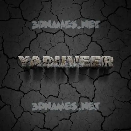 yaduveer in Cracked Stone style - 3D name wallpaper yaduveer in Cracked Stone style - 3D name wallpaper