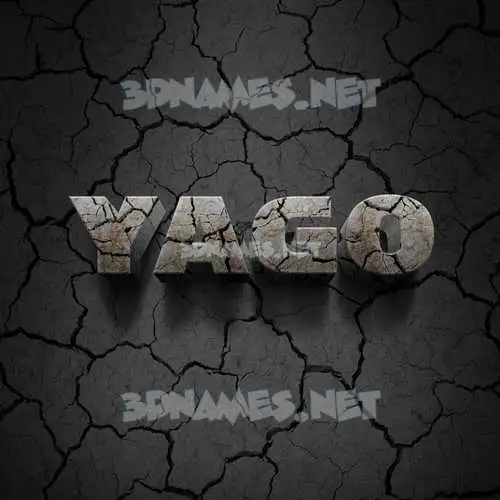 yago in Cracked Stone style - 3D name wallpaper yago in Cracked Stone style - 3D name wallpaper
